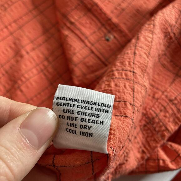 Habitat Women's Orange Textured Chore Jacket Size L Lagenlook Coastal Artsy Boho - Picture 7 of 13